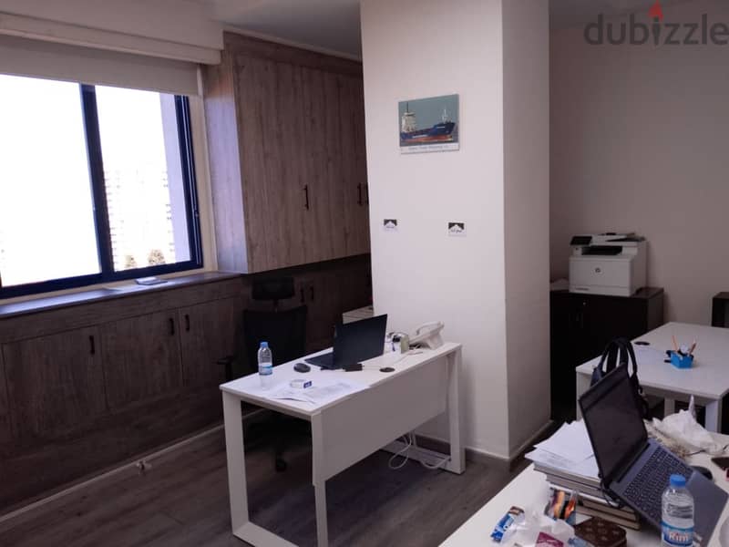 150 Sqm | Office For Rent In Hamra - Bliss | Beirut & Sea View 4