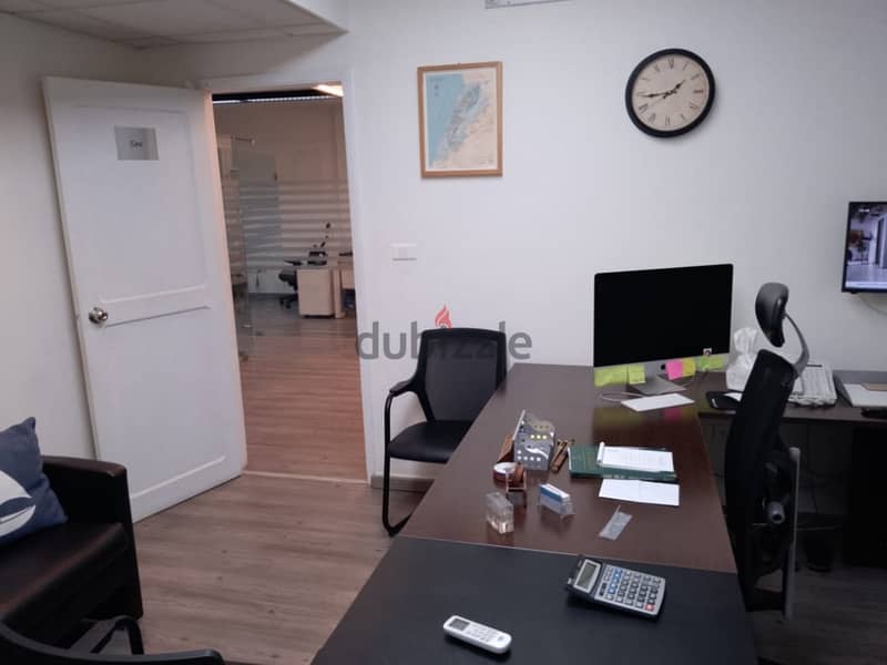 150 Sqm | Office For Rent In Hamra - Bliss | Beirut & Sea View 5