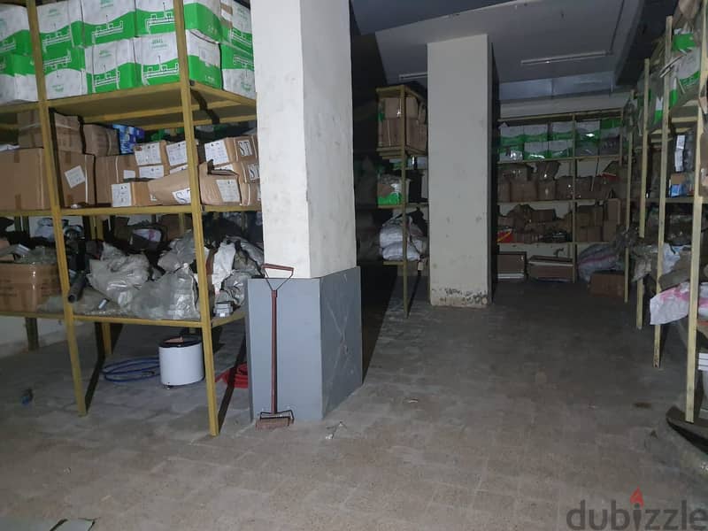 furnished warehouse for rent in Basta, was el nabeh side 4