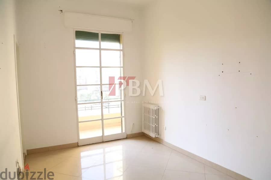 Comfortable Apartment For Rent In Achrafieh | Balcony | 170 SQM | 3