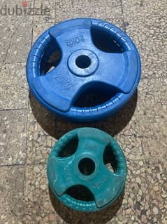 Olympic plates coloured new 50kg very good quality 0