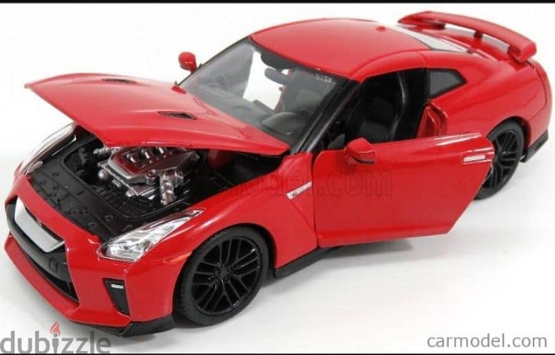 Nissan Skyline GT-R (2017) diecast car model 1:24 3