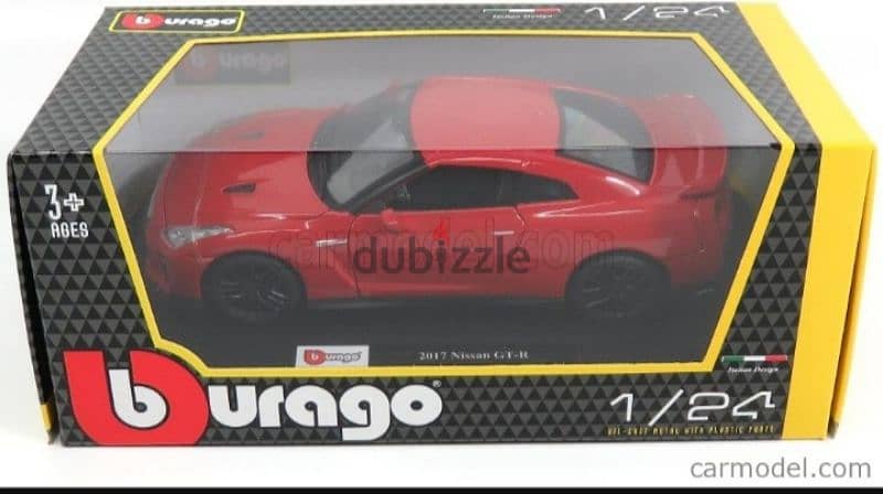 Nissan Skyline GT-R (2017) diecast car model 1:24 4