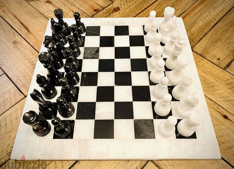 Natural Onyx Chess Handmade 40×40cm 1