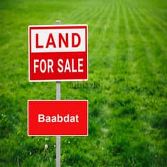 Land for sale in baabdat ارض للبيع في بعبدات 0