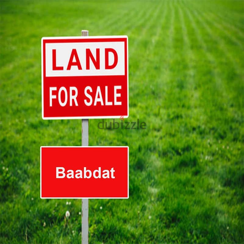 Land for sale in baabdat ارض للبيع في بعبدات 0