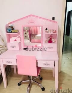 FREE WITH THE LAST BEDROOM BUREAU STYLE OF Princess castle pink