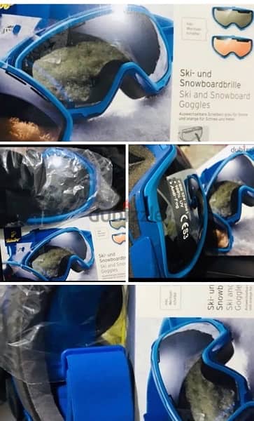 Brand new Tchibo ski and snowboarding goggles