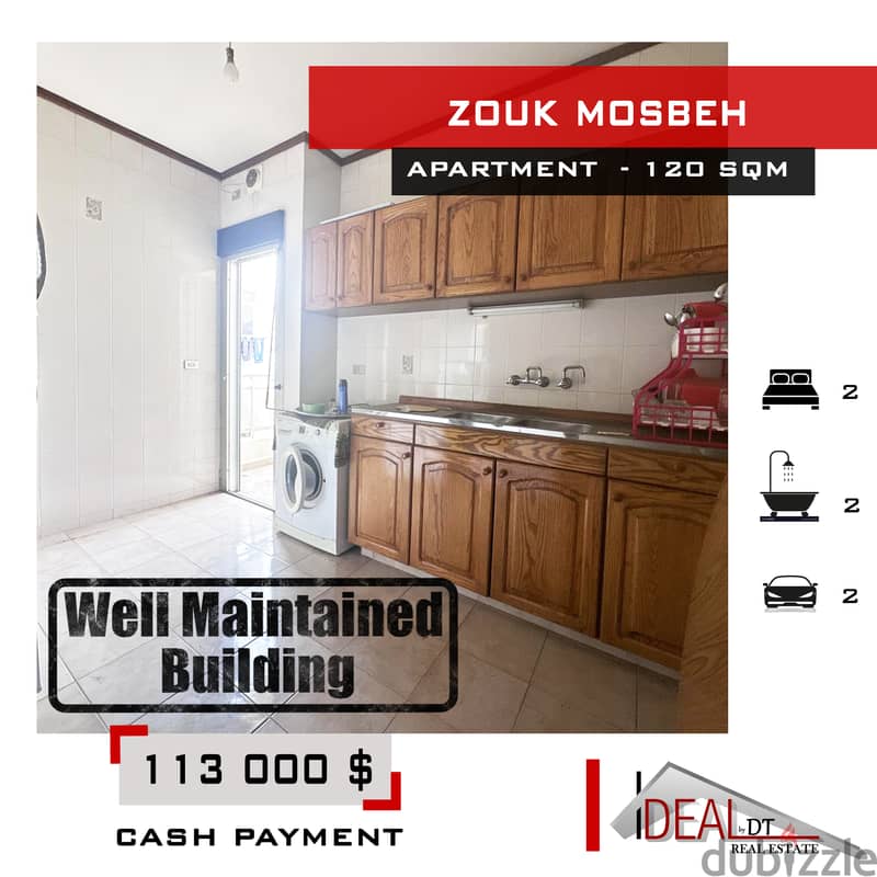 Apartment for sale in Zouk Mosbeh 120 sqm ref#ea15298 0