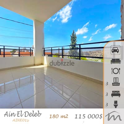 Ain El Delb | Building Age 8 | Decorated 3 Bedrooms Apt | 3 Balconies