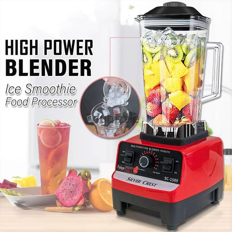 Silvercrest 4500W Blender & Grinder, Heavy Duty 2L Robot Juicer 1