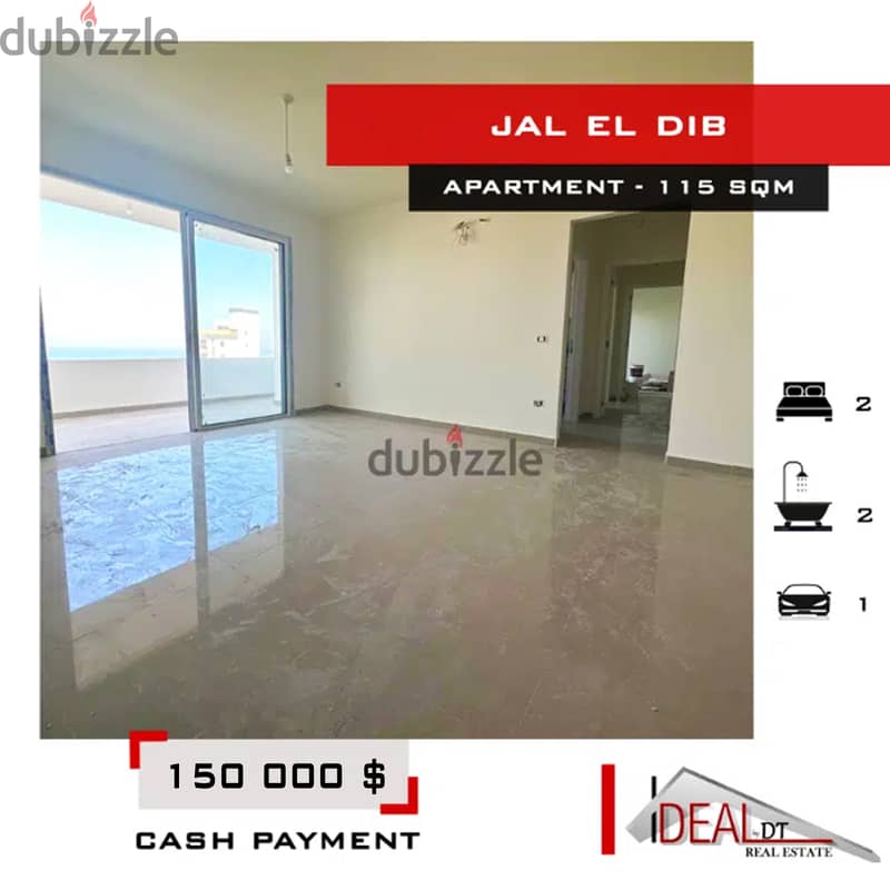 Apartment for sale in jal el dib 115 SQM REF#EA15223 0