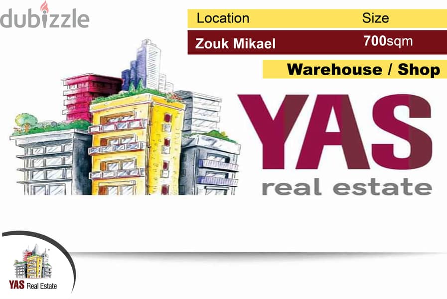 Zouk Mikael 700m2 | Shop / Warehouse | Fully Equipped |Prime Location 0