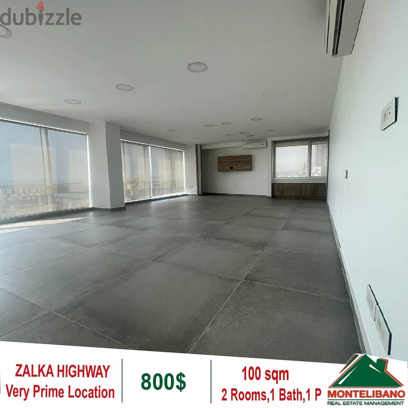 800$!! Prime Location Office for rent in Zalka Highway 1