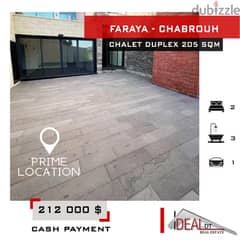 Chalet duplex for sale in faraya 205 SQM ref#nw56371