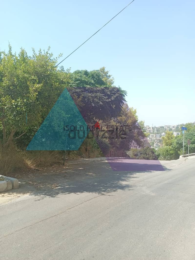 A 1304 m2 land having an open sea view for sale in Mezher/Bsalim 3