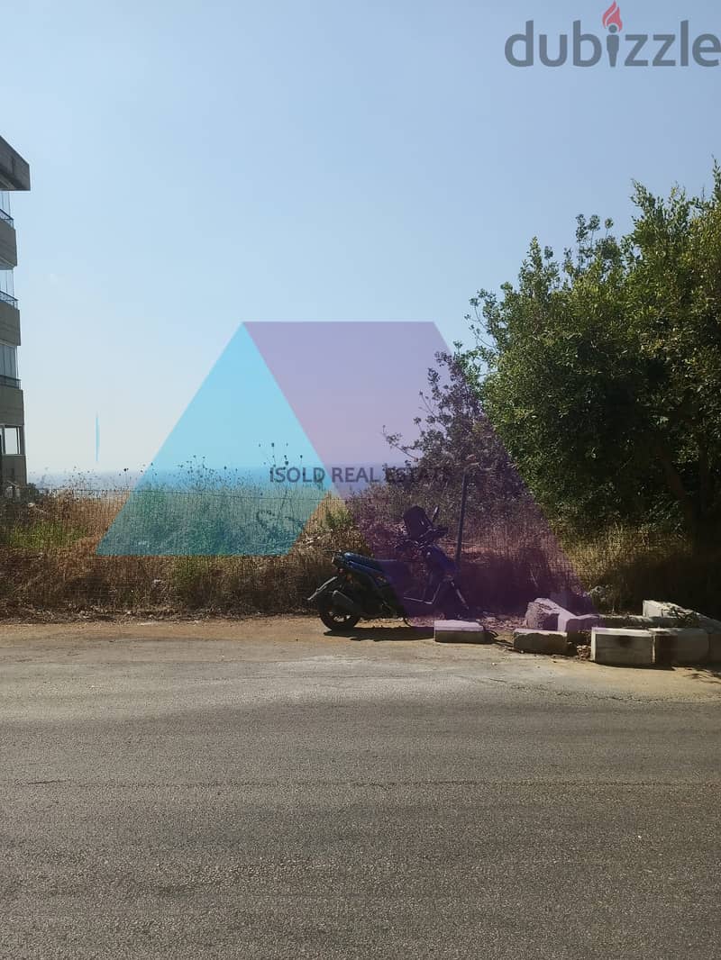 A 1304 m2 land having an open sea view for sale in Mezher/Bsalim 4