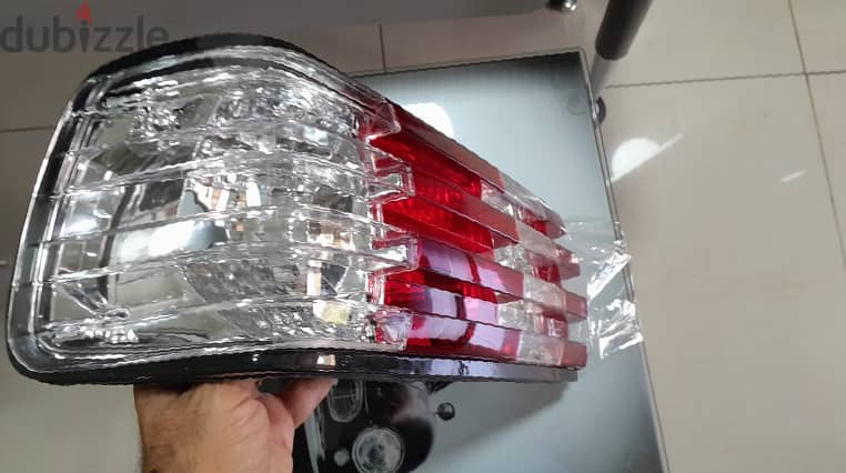 SET OF RED CLEAR TAILLIGHT FOR MERCEDES BENZ W126 AND C126 2