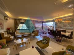 Furnished &Decorated 150 m2 apartment+80 m2 terracefor sale in Dbayeh