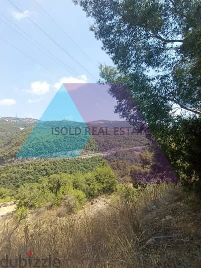 A 1088 m2 land having an open mountain view for sale in Bsalim