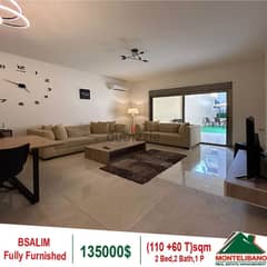 135000$!! Fully Furnished Apartment for sale in Bsalim