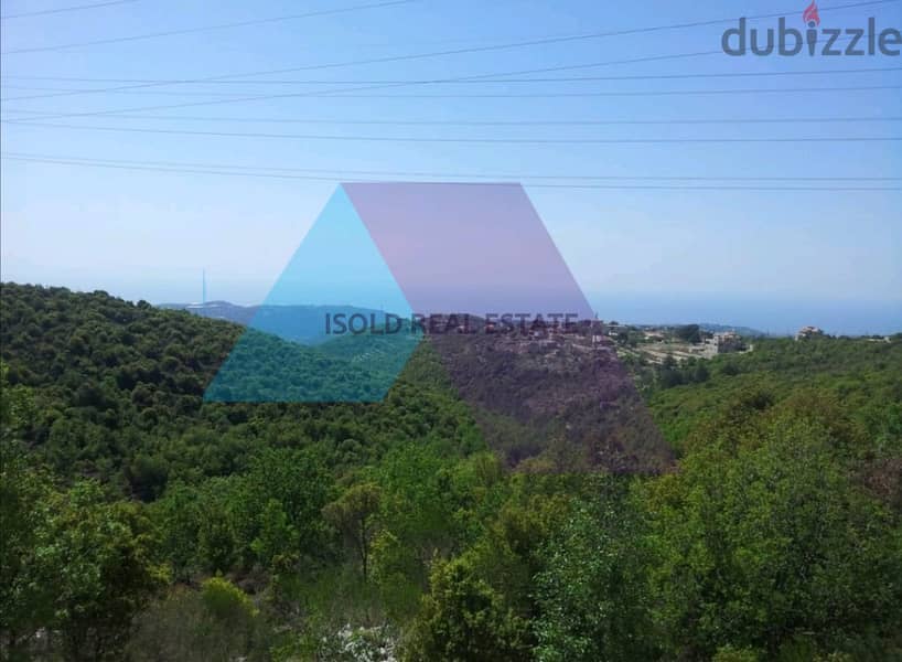 A 2200 m2 land +open mountain/sea view for sale in Mar Mama/Batroun 2