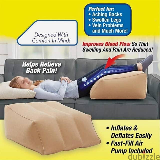 Inflatable Leg Cushion, Orthopedic Pillow for Hip & Knee Pain 4