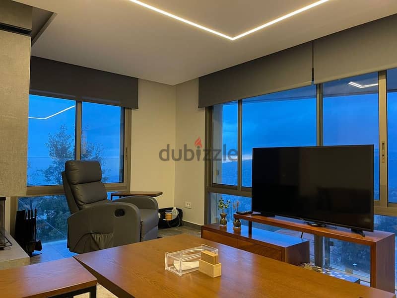 High End Finishing Fully Furnished Real Duplex for sale in Bikfaya 2