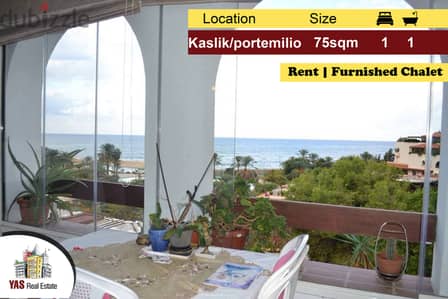 Kaslik portemilio 75m2 | Rent | Furnished Chalet | Sea View | Classic