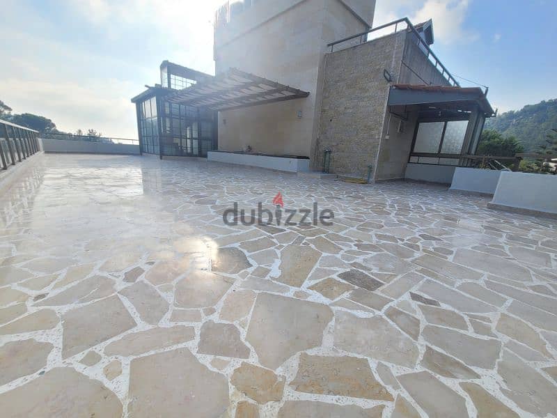 DUPLEX BROUMANA (345SQ) WITH TERRACES, JACUZZI AND CHEMINEY, (BRR-136) 8