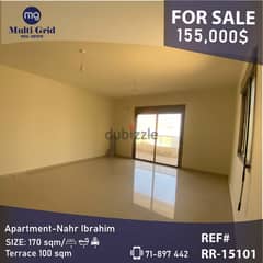 RR-15101, Apartment for Sale in Nahr Ibrahim, شقة للبيع في نهر إبراهيم