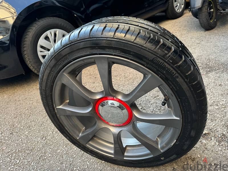 fiat abarth rims with tires 1