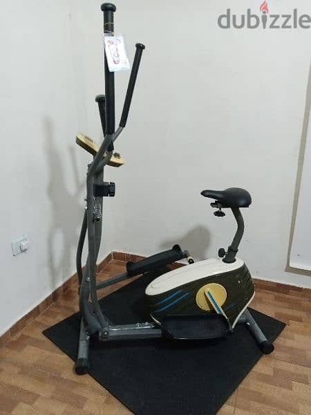 elliptical  bike machine body sculpture used like new 2