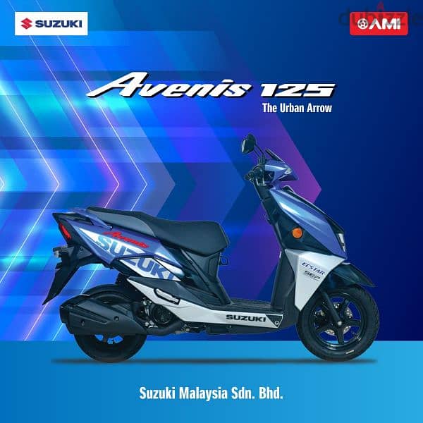 Suzuki avenis 125cc model 2024 dealer warranty CBS full led injection 4