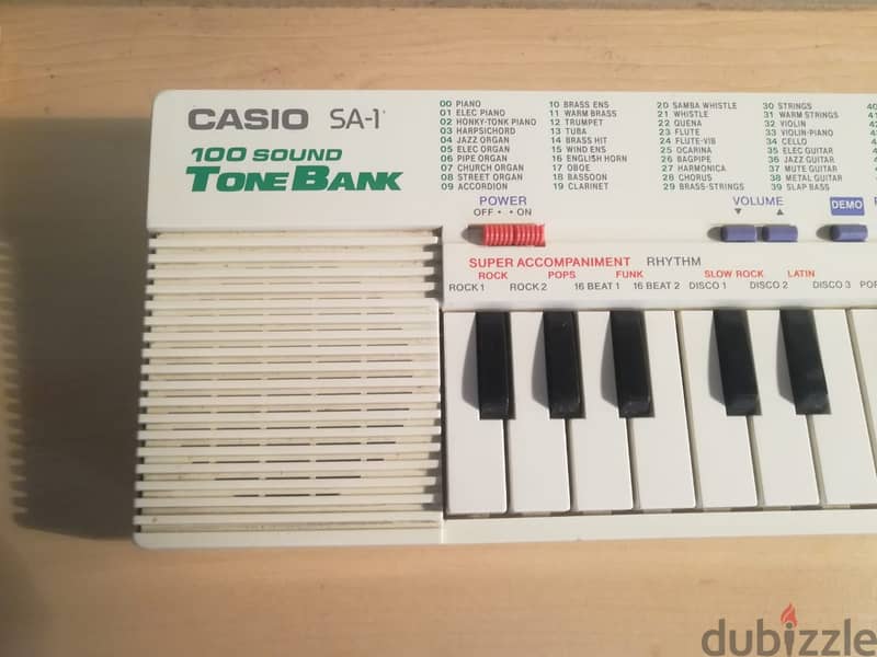 casio sa-1 vintage keyboard in good working condition 5