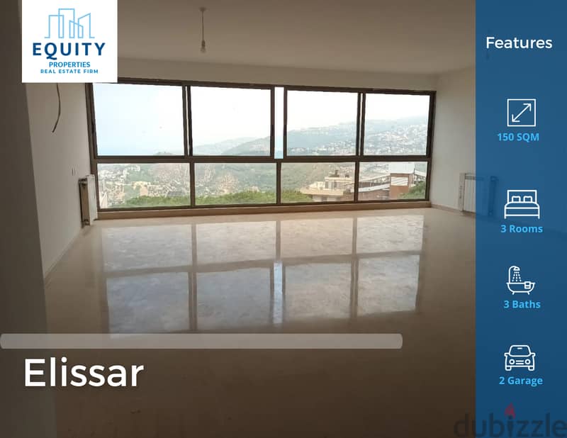 Elissar | Rent | Panoramic View | 150 SQM | 700$/M | #CK78362 0