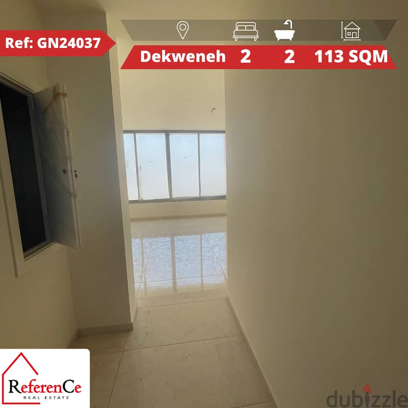 Brand new apartment for sale in Dekweneh. شقة جديدة للبيع في الدكوانة 0