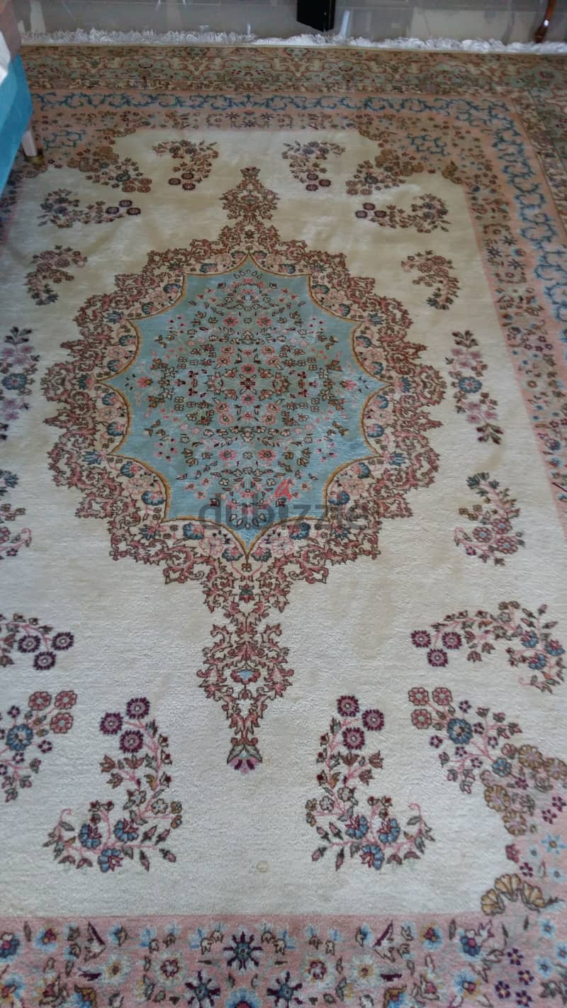 Persian Kerman hand knotted wool carpet 6