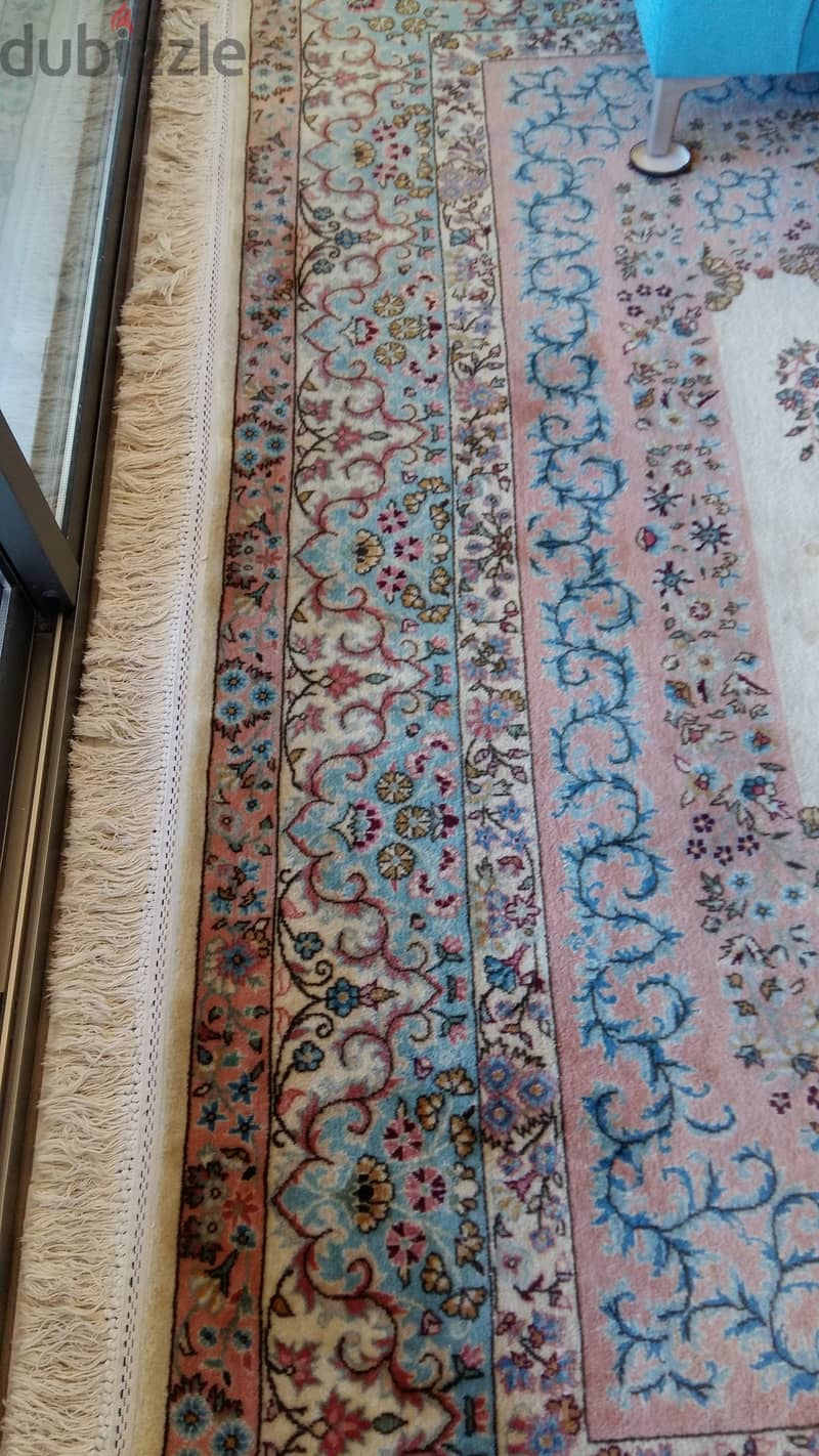 Persian Kerman hand knotted wool carpet 7