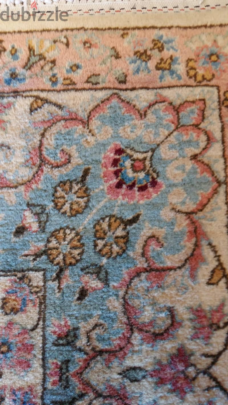 Persian Kerman hand knotted wool carpet 8