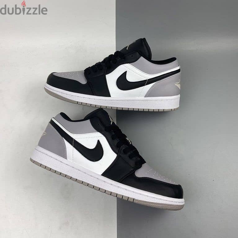 nike air jordan 1 low shadow white atmosphere grey black brand new 0