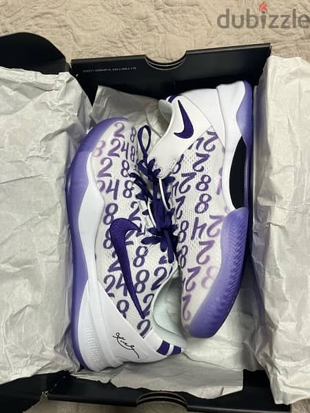 Kobe 8 Protro Purple Size 41 0