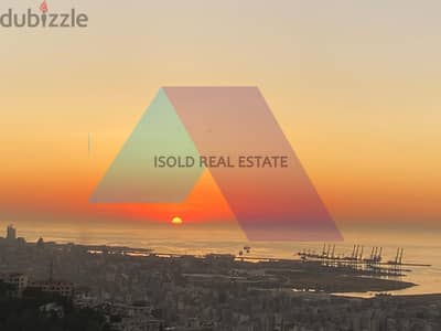 Decorated 190m2 apartment+mountain/sea view for sale  Tilal Ain Saadeh