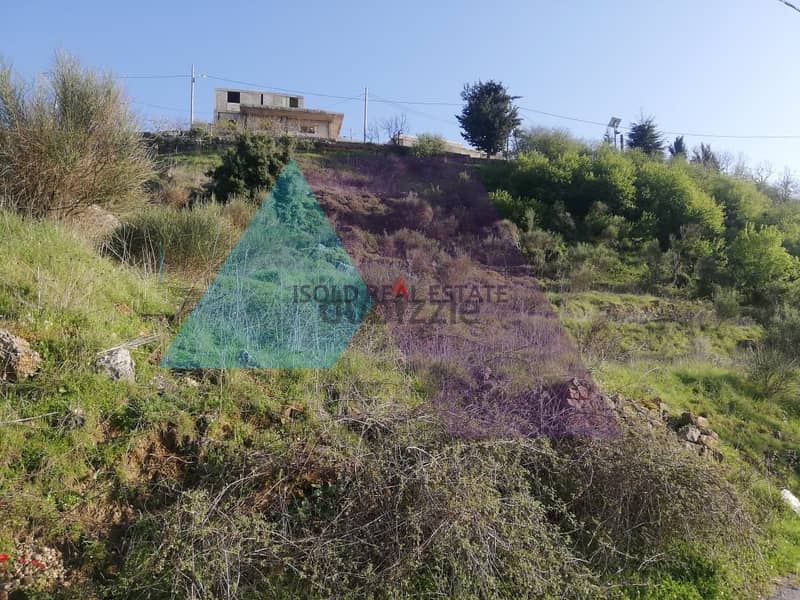 A 1363 m2 land having an open mountain view for sale in Mrayjat – El 1