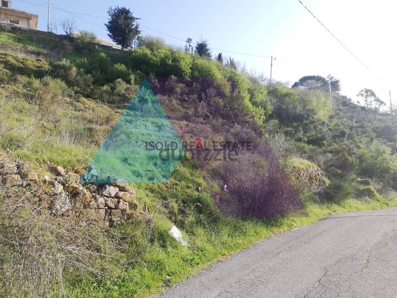 A 1363 m2 land having an open mountain view for sale in Mrayjat – El 2