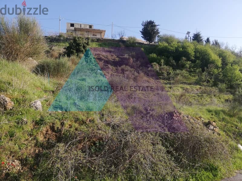 A 1363 m2 land having an open mountain view for sale in Mrayjat – El 3