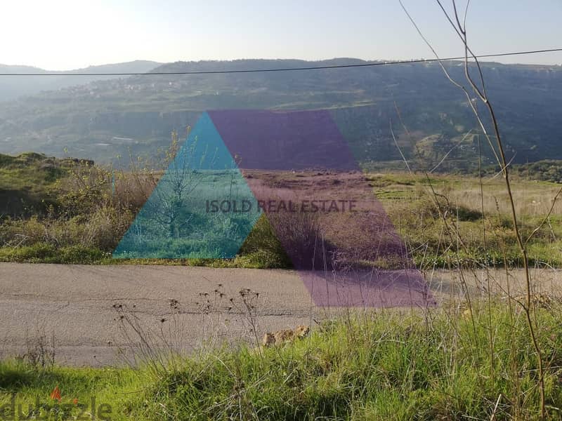 A 1363 m2 land having an open mountain view for sale in Mrayjat – El 4