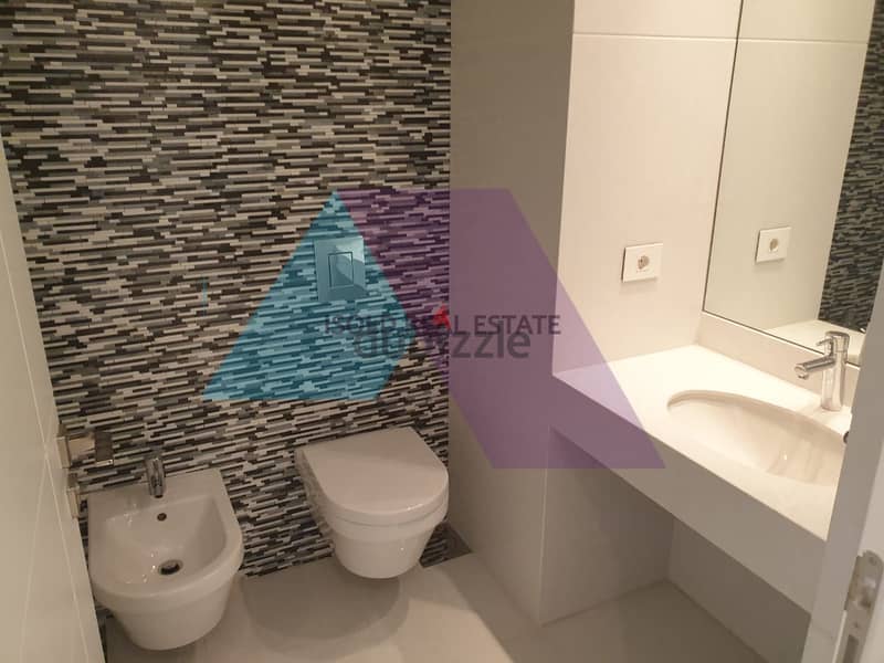 Decorated 280 m2 apartment +open mountain/sea view for rent in Baabda 9