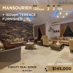 Apartment for sale in Mansourieh furnished AE8 0