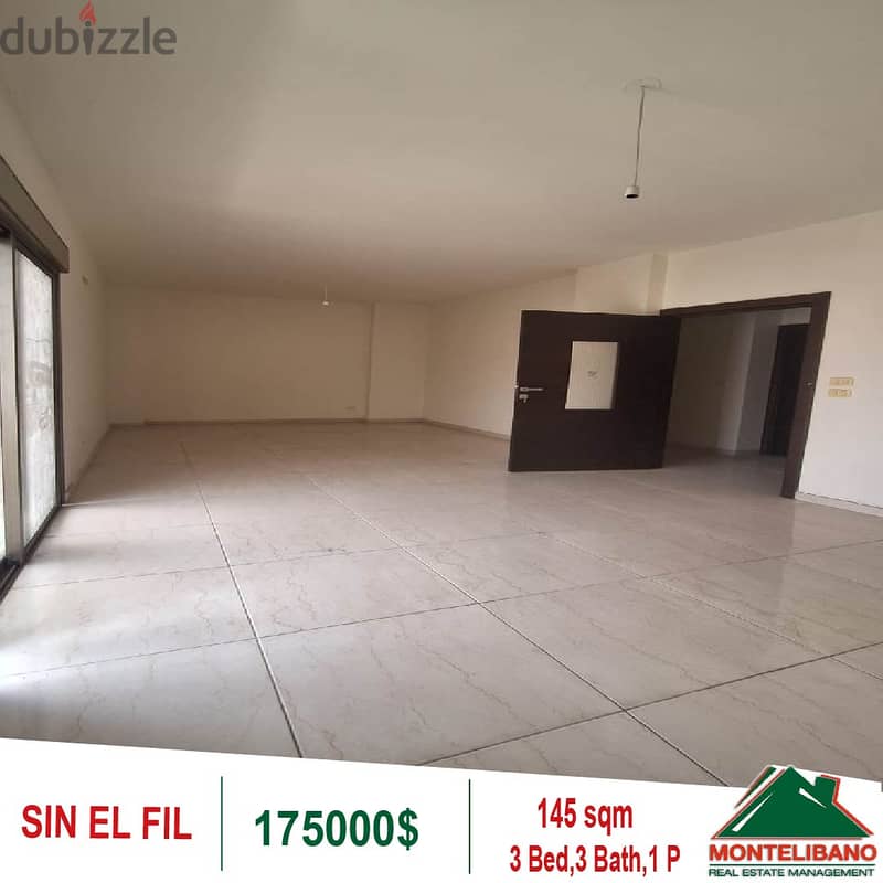 175000$!! Apartment for sale located in Sin El Fil 2